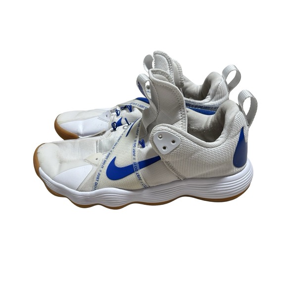 Nike React Hyperset White Game Royal Volleyball Shoes Size 10.5 - Picture 5 of 9